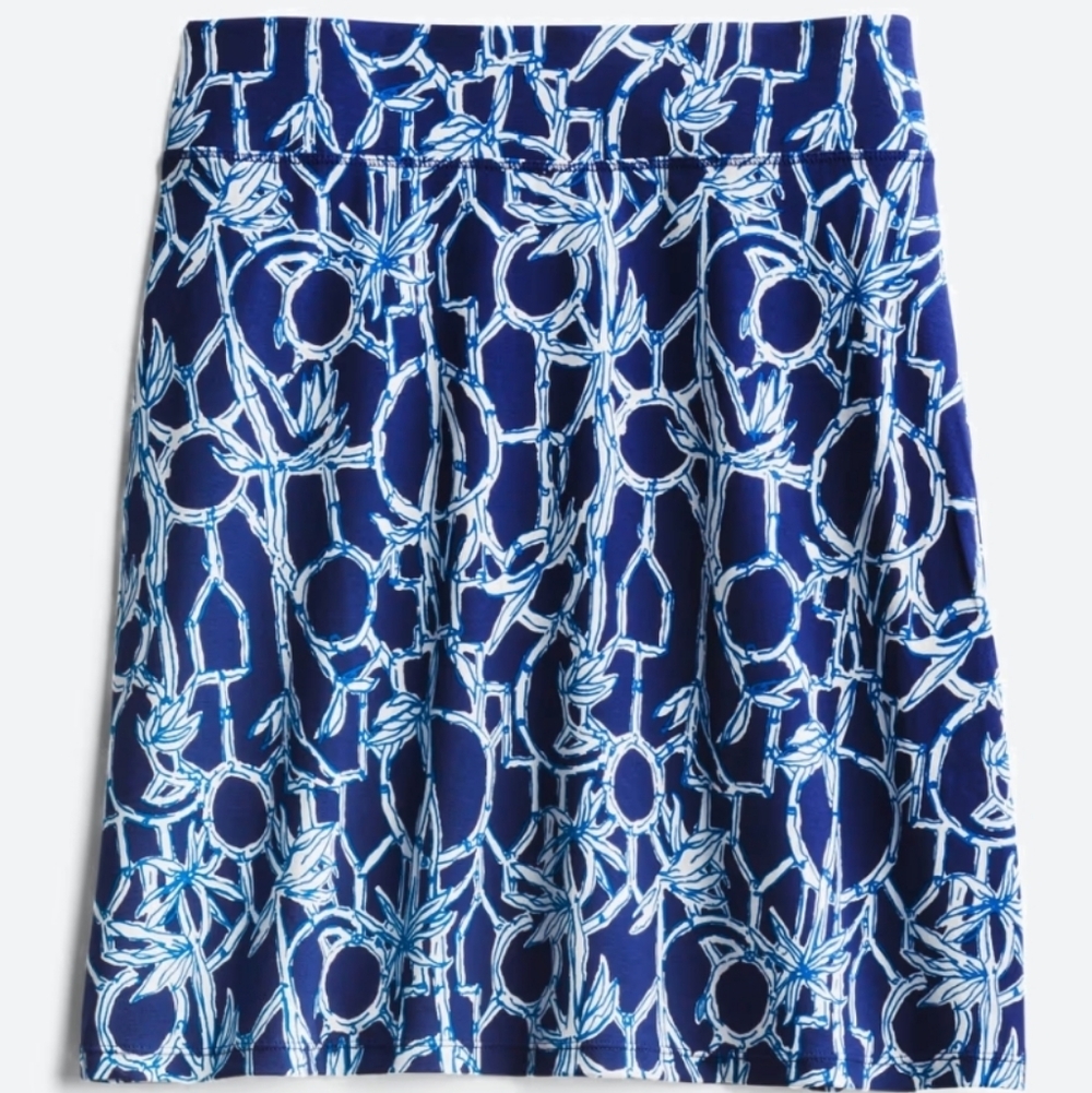🌿 Lilly Pulitzer Brenna Navy Knit Straight Skirt | Size L